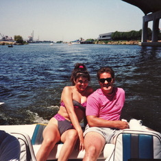 Rob & Suzie on boat