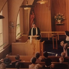dad pulpit ingrid's wedding