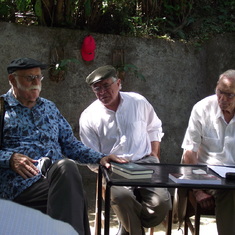 Taken at Ticadel Jan. 15, 2011.  Bob on the left, Francisco Cordero in the middle, and Father Philip Wheaton on the right.