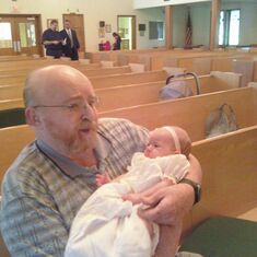 Robert with grand daughter Abigail