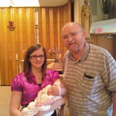 Roberts with grand daughter Rachael and great grand daughter Abigail.