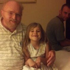 Robert with granddaughter Olvia