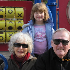 With Sophie and Les in 2005