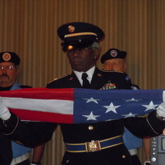 Payson Honor Guard folding flag