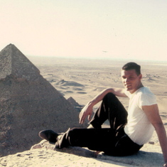 Climbing Pyramids in Egypt in 1958