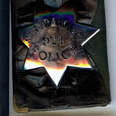 Dad's badge and ID