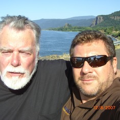 Bob and Mark at Columbia River