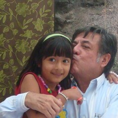 Con tu hermosa nieta, Abril 2010