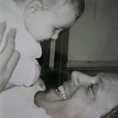 baby Alex with her daddy in 2003