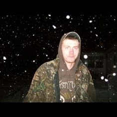 Robie in the snow, 
