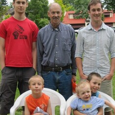 July, 2011 with Tom, Josh, Rocket, Jonesie and Noah