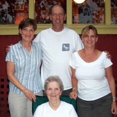 Susan, Robin, Marsha and Hazel at Kipabiskau, 2008