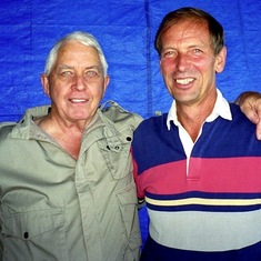 With friend, Bill Teague