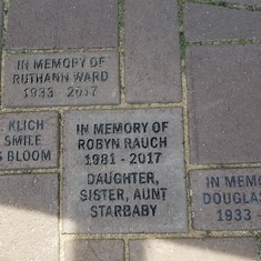 Morton Arboretum Tribute Walkway - brick placed 9/27/18