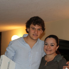 Con mi hermana en Navidad 2011