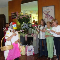 La Patita (Olga Martínez), Claudia Suarez, Lulú Rendón, y Amparín Rosete de Suárez
