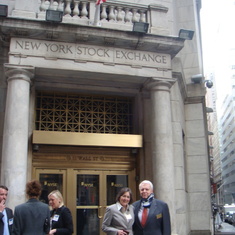 NY Stock Exchange 2008, Sue & Roger
