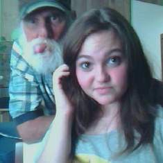 BRITTANY AND PAPAW..LAST PIC MADE OF HIM