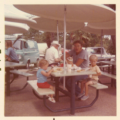 Roger Kurilich and Niece Anne and Nephew Andy 1973