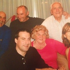 Roger with his Mother, Father, Brothers & Sister