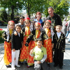 With the Little Dancers at the Hippodrome