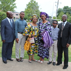 Our big Brother, Tinposi, Sister Sola, Folake, Iyanu and Kay
