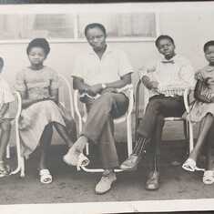 Big Daddy with Grandpa and his siblings (before his baby sister Ayo's time)