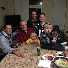 Dad with grandkids