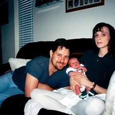 1999 Rolf & Tammy w newborn Drake