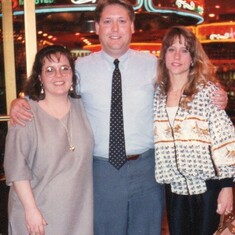 Rollie, Lisa and Lori, Las Vegas NV, 1990