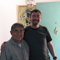 Dad with son-in-law Forrest (July 2007)