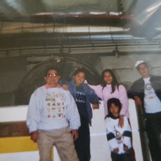 I think this was at Griffith Observatory with the nieces, nephew and Tatay.