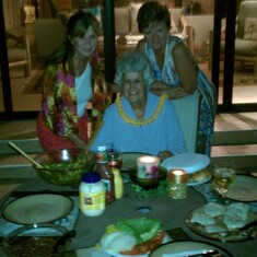 Romy, Denise, and Rosemary, Kauai July, 2012