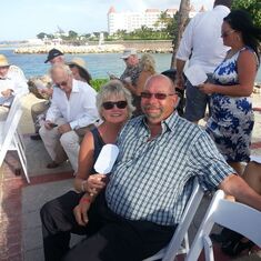 Ron & Nancy at Shay & Netasha's wedding in Jamaica