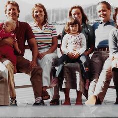 Aboard The Dionysus with family 1984