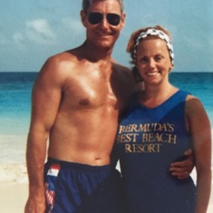 Ron and Vie vacationing in Bermuda.