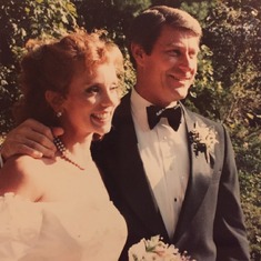 Ron and Vie at their wedding.