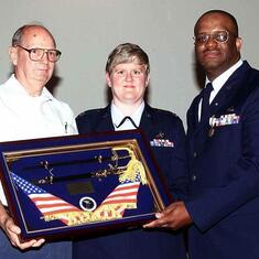 AF Retirement Lamont 2001. May not have made it without these two people.