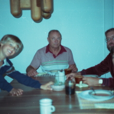 (86) Aaron, Grandpa Bruce, Dad, & Paul 1982