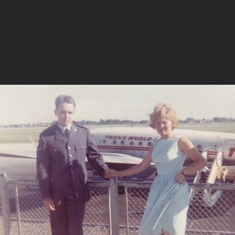At the Columbus airport 1964