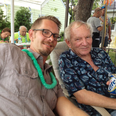 Mark and Dad at Shanna's luau!