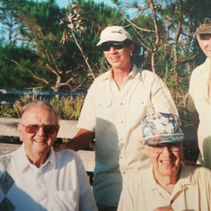 Dad, Gil and friends in Venice, FL.
