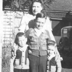 Emma & her sons Ronald, Richard & Douglas