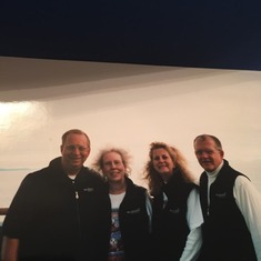 Ron, Vicki, Ruth and Harry on the Alaska Cruise 1999