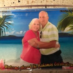 Vickie and Ron on a Bahama Cruise; October 2012