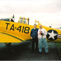 Ron & Roger with Plane Roger Flew