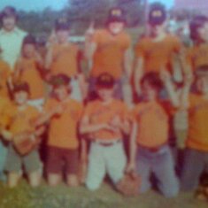 little-league...Front L to R- Ray Farmer,Donnie Dowis,Bo Gable,Mark Smith,Rob Hastings,Walter "Zeke" Yarborough. Second row L to R-Jeff Greenway,Mike Able,Clarence Boone,Chris Shealy,Steve Warner,Mike Jenkins. Thrid row-Coach Bobby Fisher. w/Rob H+Mike J.