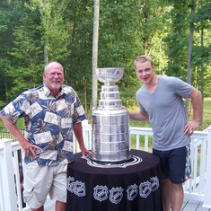 Chet Brion & Dustin Brown With The Stanley Cup...I Felt Ronnie There With Us!!  Great Moment To Share!!