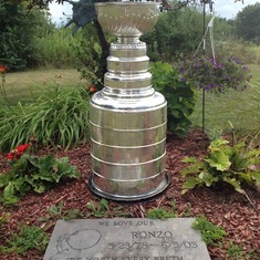 Stanley Cup Visits Ronnie Site
