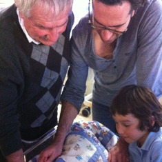 Precious moments meeting Shawn's first born. 2013